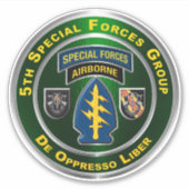 第5次特殊部隊グループ空挺部隊 シール (正面)