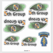 第5次特殊部隊SFGA SFGグリーンベレーツコンター シール (シート)