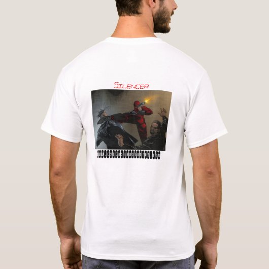 第5消音装置のワイシャツ Tシャツ (裏面)