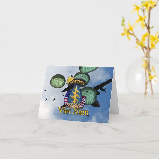 第5特殊部隊はイラクの獣医の退役軍人カードを分けます カード (黄色い花)