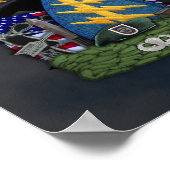 第5特殊部隊グリーンベレツフラッシュプリント ポスター (角)