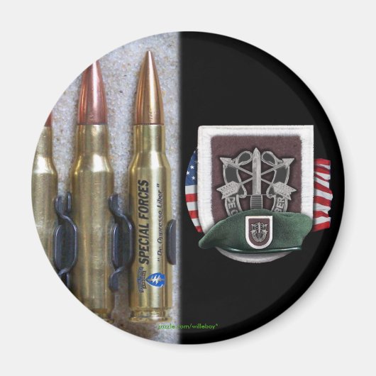 第5特殊部隊グループフラッシュクレストイラク磁石 マグネット (正面)