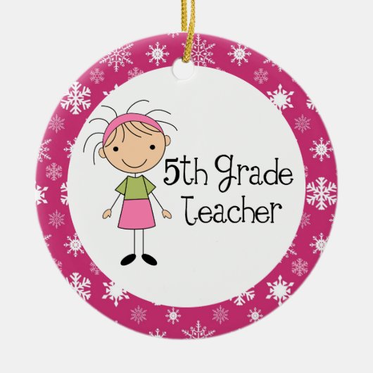 第5等級の先生のオーナメント セラミックオーナメント (正面)