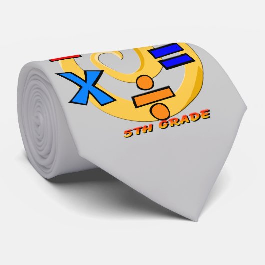 第5等級の石-数学の記号 ネクタイ (ロール)