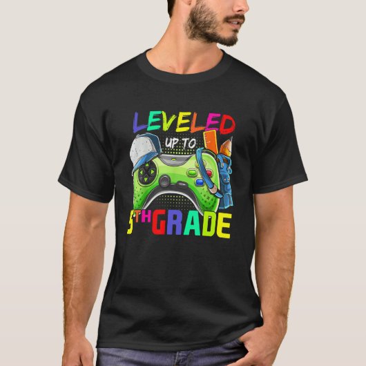 第5級ゲーマー新学期1位まで平準化 Tシャツ (正面)