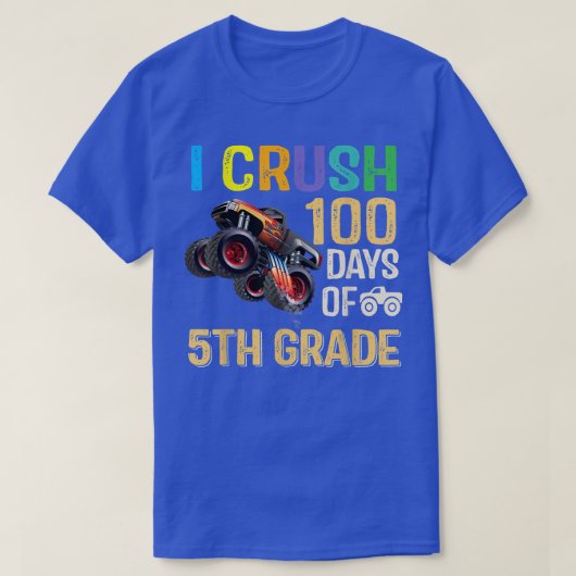 第5級シャツトラック100おもしろい日100日目 Tシャツ (デザイン正面)