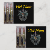 第5緑色のベレー帽の特殊部隊のトレーディングカード 名刺 (正面/裏面)