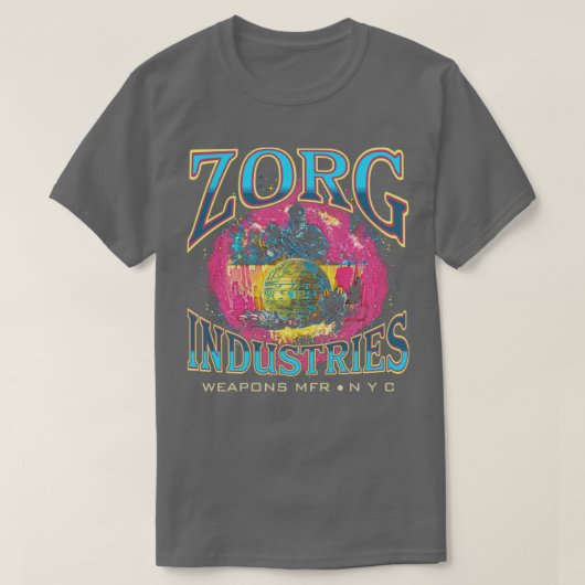 第5要素ブルース・ウィリのZorg産業 Tシャツ (デザイン正面)
