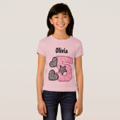 第5誕生日のシマウマのストライプ5年V02B Tシャツ (正面フル)