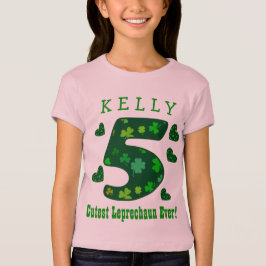 第5誕生日のセントパトリックで最もかわいい小妖精3 Tシャツ