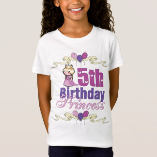 第5誕生日のプリンセス Tシャツ