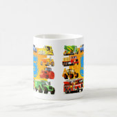 第5誕生日の建築のトラック コーヒーマグカップ (中央)