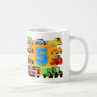 第5誕生日の建築のトラック コーヒーマグカップ