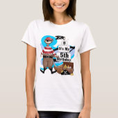 第5誕生日のTシャツおよびギフトを略奪して下さい Tシャツ (正面)
