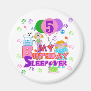 第5誕生日のTシャツとギフト マグネット
