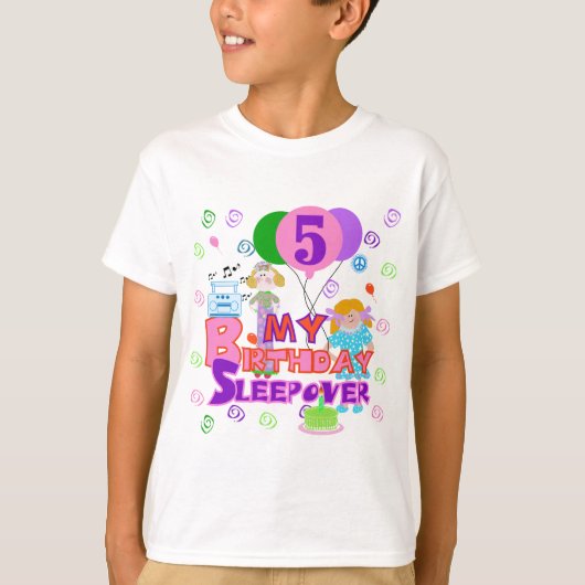 第5誕生日のTシャツとギフト Tシャツ (正面)