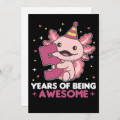 第5誕生日アクソロテルファイブ歳の甘いアクソロtls 招待状 (正面/裏面)