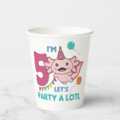 第5誕生日アクソロテルファイブ歳の甘いアクソロtls 紙コップ (正面)