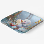 第5誕生日アヒル踊りイン雨の中 ペーパープレート (傾斜あり)