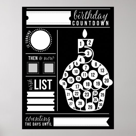 第5誕生日カウントダウンポスター ポスター (正面)