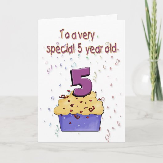 第5誕生日カード カード (正面)