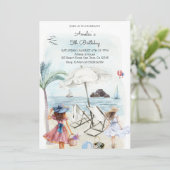 第5誕生日ガールサマービーチパーティー 招待状 (スタンド正面)