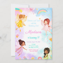 第5誕生日ゴールデンフェアリーパーティー 招待状