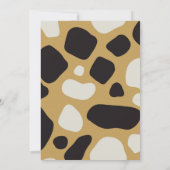 第5誕生日サファリジャングルシャルボードキュートボーイ 招待状 (裏面)