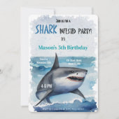 第5誕生日サメ 招待状 (正面)