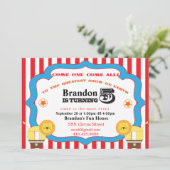 第5誕生日サーカス招待状 招待状 (スタンド正面)