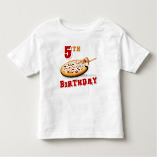 第5誕生日ピザパーティー トドラーTシャツ