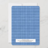 第5誕生日ボーイ招待状テディベアトレイン 招待状 (裏面)