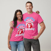 第5誕生日ボーリングテーマボーリングの誕生日K Tシャツ (ユニセックス)