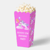 第5誕生日ユニコーンとケーキのお願いボックス フェイバーボックス (はじけた状態)