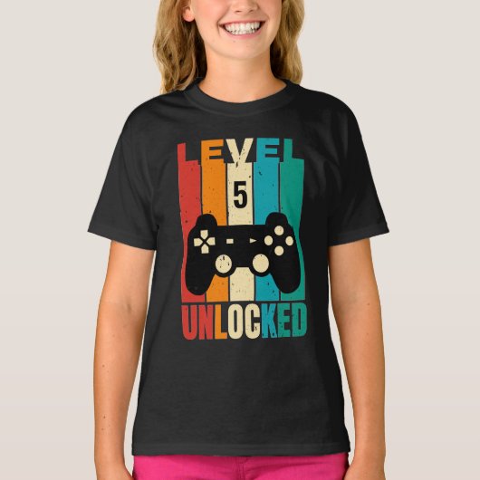 第5誕生日レベル5ロック解除Tシャツ Tシャツ (正面)