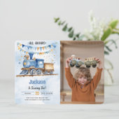 第5誕生日列車のパーティー写真 招待状 (スタンド正面)