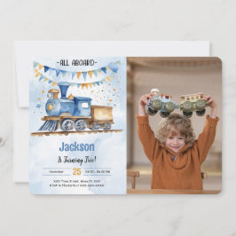 第5誕生日列車のパーティー写真 招待状