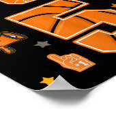 第5誕生日少年5年バスケットボールパーティー5年 ポスター (角)