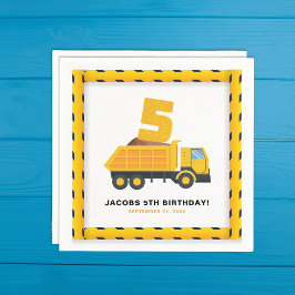 第5誕生日建築パーティーナプキンス スタンダードカクテルナプキン