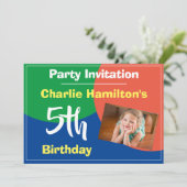 第5誕生日招待状と写真 (スタンド正面)