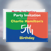 第5誕生日招待状