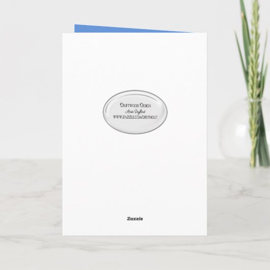 第5誕生日猫とバルーンカード カード (裏面)