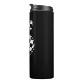 第5誕生日第市松模様に5位カーレース国旗 タンブラー (回転右)