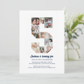 第5誕生日第5カスタム号写真コラージュ 招待状 (スタンド正面)