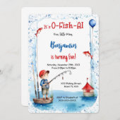 第5誕生日魚釣り 招待状 (正面/裏面)