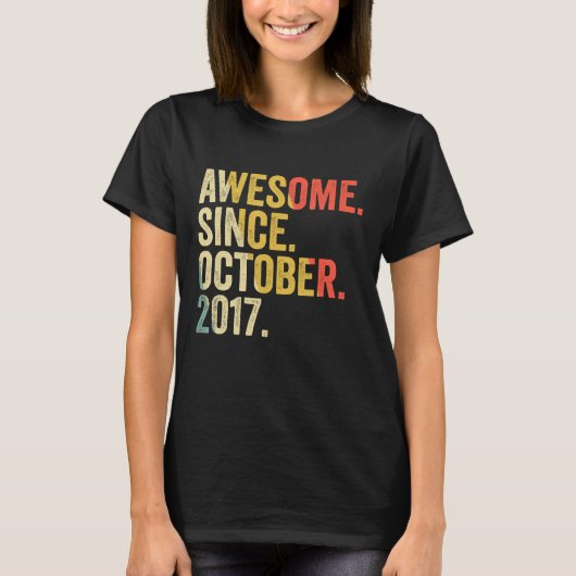 第5誕生日10月20素晴らし日以来5歳 Tシャツ (正面)