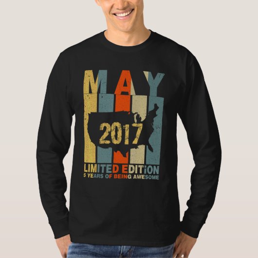 第5誕生日2017年5月5歳素晴らし Tシャツ (正面)