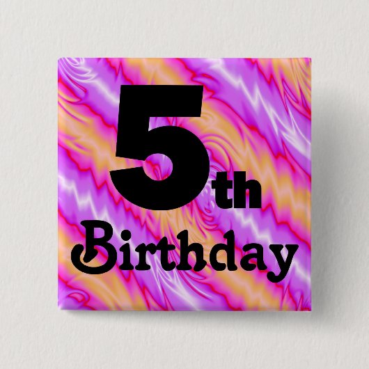 第5誕生日 缶バッジ (正面)
