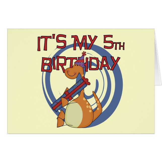 第5誕生日Tシャツとギフト (正面横)