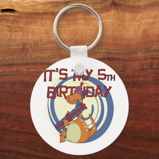 第5誕生日Tシャツとギフト キーホルダー (正面)
